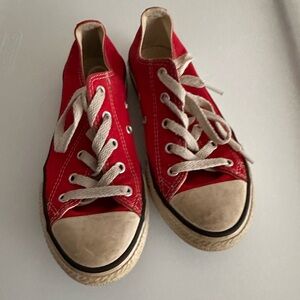 Kids Converse Red Low Top